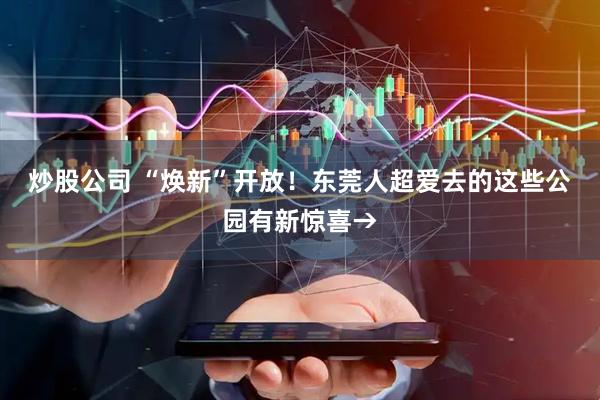 炒股公司 “焕新”开放！东莞人超爱去的这些公园有新惊喜→